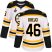 Adidas Boston Bruins #46 David Krejci White Road Authentic Stanley Cup Final Bound Womens Stitched NHL Jersey