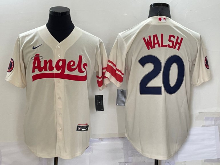 Angels 20 Jared Walsh Cream Nike 2022 City Connect Cool Base Jersey Angels 20 Jared Walsh Cream Nike 2022 City Connect Cool Base Jersey