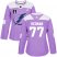 Adidas Tampa Bay Lightning #77 Victor Hedman Purple Authentic 2022 Stanley Cup Final Patch Womens Fights Cancer Stitched NHL Jersey Womens