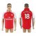 Arsenal #18 Monreal Home Soccer Club Jersey