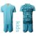 Paris Saint Germain Blank Light Blue Goalkeeper Kid Soccer Club Jersey