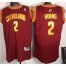 Cleveland Cavaliers 2 Kyrie Irving Red Jerseys Cheap