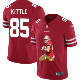 San Francisco 49ers #85 George Kittle Mens Nike Player Signature Moves Vapor Limited NFL Jersey Red