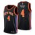 Nike New York Knicks #4 Derrick Rose Mens 2022-23 City Edition NBA Jersey – Cherry Blossom Black Mens