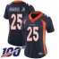 Nike Denver Broncos #25 Chris Harris Jr Navy Blue Alternate Womens Stitched NFL 100th Season Vapor Limited Jersey