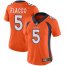 Nike Denver Broncos #5 Joe Flacco Orange Team Color Womens Stitched NFL Vapor Untouchable Limited Jersey