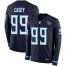 Nike Tennessee Titans #99 Jurrell Casey Navy Blue Team Color Mens Stitched NFL Limited Therma Long Sleeve Jersey