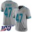 Nike Jacksonville Jaguars #47 Joe Schobert Silver Mens Stitched NFL Limited Inverted Legend 100th Season Jersey