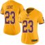 Nike Washington Football Team #23 Bryce Love Gold Womens Stitched NFL Limited Rush Jersey