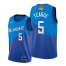 Nike Milwaukee Bucks #5 Jeff Teague Mens 2021 NBA Finals Bound City Edition Jersey Blue Mens