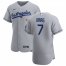 Los Angeles Dodgers #7 Julio Urias Mens Nike Gray Road 2020 Authentic Team MLB Jersey