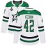 Adidas Dallas Stars #42 Taylor Fedun White Road Authentic Womens 2020 Stanley Cup Final Stitched NHL Jersey