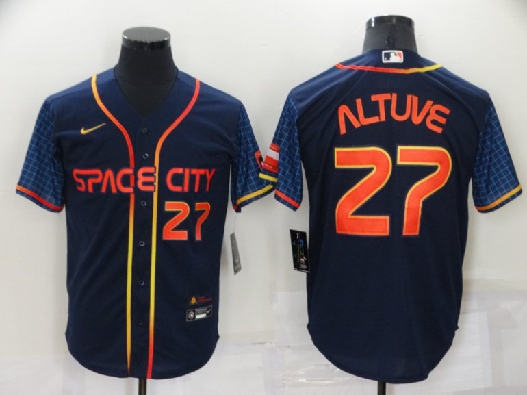 Astros 27 Jose Altuve Navy Nike 2022 City Connect Cool Base Jersey Astros 27 Jose Altuve Navy Nike 2022 City Connect Cool Base Jersey