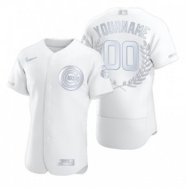 Chicago Cubs Custom Men”s Nike Platinum MLB MVP Limited Player Edition Jersey