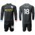Manchester City #18 Delph Away Long Sleeves Soccer Club Jersey