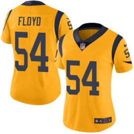 Nike Los Angeles Rams #54 Leonard Floyd Gold Womens Stitched NFL Limited Rush Jersey
