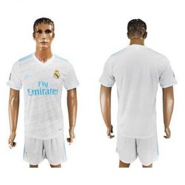 Real Madrid Blank White Home Soccer Club Jersey
