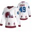 Colorado Avalanche #49 Samuel Girard White Mens Adidas 2020-21 Reverse Retro Alternate NHL Jersey