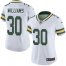Nike Green Bay Packers #30 Jamaal Williams White Womens Stitched NFL Vapor Untouchable Limited Jersey