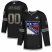 Mens Adidas Rangers Personalized Authentic Black Classic NHL Jersey