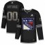 Mens Adidas Rangers Personalized Authentic Black Classic NHL Jersey
