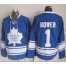 Toronto Maple Leafs #1 Johnny Bower Blue CCM Throwback Stitched NHL Jersey
