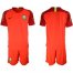 Brazil Blank Red Goalkeeper Soccer Country Jersey