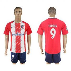 Atletico Madrid #9 Torres Home Soccer Club Jersey
