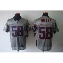 Nike Denver Broncos #58 Von Miller Grey Shadow Mens Stitched NFL Elite Jersey