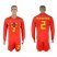 Belgium #2 Alderweireld Red Home Long Sleeves Soccer Country Jersey