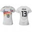 Womens Germany #13 Muller White Home Soccer Country Jersey