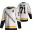 Pittsburgh Penguins #71 Evgeni Malkin White Mens Adidas 2020-21 Reverse Retro Alternate NHL Jersey