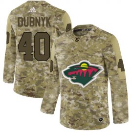 Adidas Minnesota Wild #40 Devan Dubnyk Camo Authentic Stitched NHL Jersey