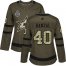 Adidas Dallas Stars #40 Martin Hanzal Green Salute to Service Womens 2020 Stanley Cup Final Stitched NHL Jersey