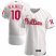 Philadelphia Phillies #10 JT Realmuto Mens Nike White Home 2020 Authentic Player MLB Jersey
