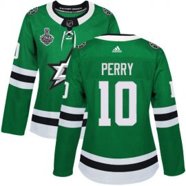 Adidas Dallas Stars #10 Corey Perry Green Home Authentic Womens 2020 Stanley Cup Final Stitched NHL Jersey