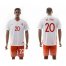 Holland #20 De Jong Away Soccer Country Jersey