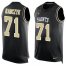 Nike New Orleans Saints #71 Ryan Ramczyk Black Team Color Mens Stitched NFL Limited Tank Top Jersey