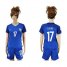Womens France #17 Digne Home Soccer Country Jersey