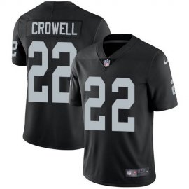 Nike Las Vegas Raiders #22 Isaiah Crowell Black Team Color Mens Stitched NFL Vapor Untouchable Limited Jersey