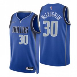 Nike Dallas Mavericks #30 Jaquori Mclaughlin Blue Mens 2021-22 NBA 75th Anniversary Diamond Swingman Jersey – Icon Edition Mens