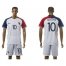 France #10 Benzema Away Soccer Country Jersey