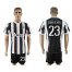 Juventus #23 Dani Alves Home Soccer Club Jersey