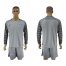 Chile Blank Grey Goalkeeper Long Sleeves Soccer Country Jersey