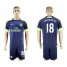 Arsenal #18 Monreal Sec Away Soccer Club Jersey