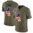 Nike Las Vegas Raiders #4 Derek Carr Olive/USA Flag Mens Stitched NFL Limited 2017 Salute To Service Jersey