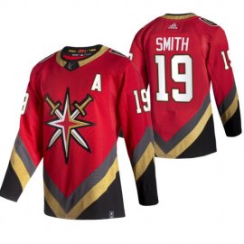 Vegas Golden Knights #19 Reilly Smith Red Mens Adidas 2020-21 Reverse Retro Alternate NHL Jersey