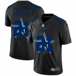 Dallas Cowboys #21 Ezekiel Elliott Mens Nike Team Logo Dual Overlap Limited NFL Jersey Black