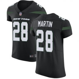 Nike New York Jets #28 Curtis Martin Black Alternate Mens Stitched NFL Vapor Untouchable Elite Jersey