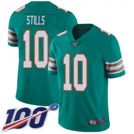 Nike Miami Dolphins #10 Kenny Stills Aqua Green Alternate Mens Stitched NFL 100th Season Vapor Limited Jersey